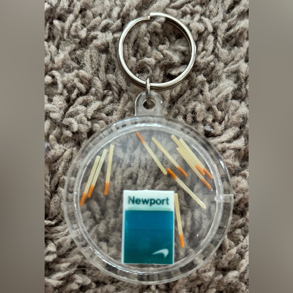 Vintage Newport Cigarettes Pack Keychain